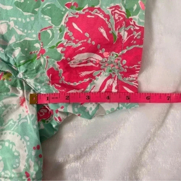 Lilly Pulitzer Women's Size 00 The Callahan Short Mint Green Pink Floral - Picture 8 of 9